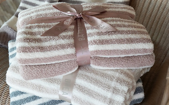 CozyChic Stripe Throw Blanket 1