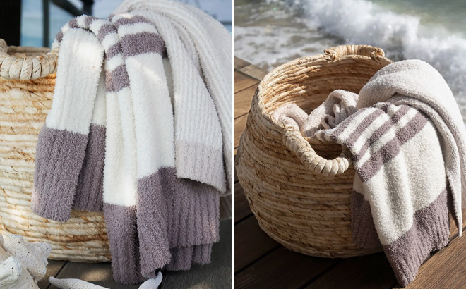 CozyChic Stripe Throw Blanket