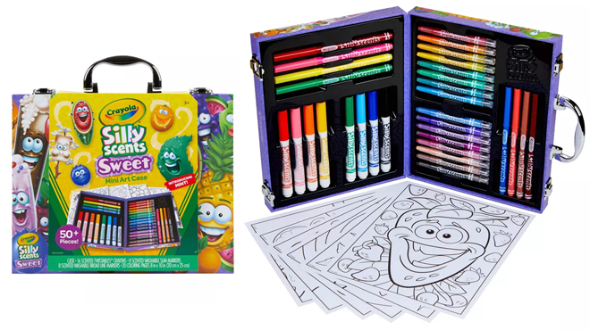 Crayola 53 Piece Silly Scents Mini Art Case