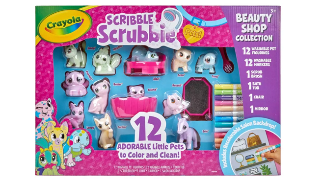 Crayola Scribble Scrubbie Pets Beauty Shop Drawing and Coloring Kit