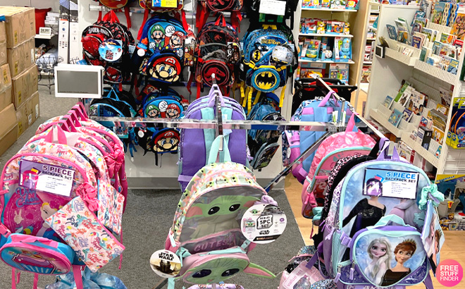 Disney 5 Piece Backpacks