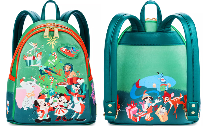 Disney Classics Christmas Glow in the Dark Loungefly Mini Backpack