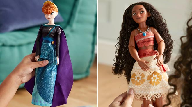 Disney Frozen 2 Anna Classic Doll and Moana Classic Doll