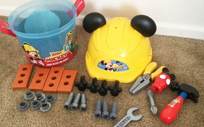 Disney Mickey Mouse Handy Helper Tool Bucket Playset