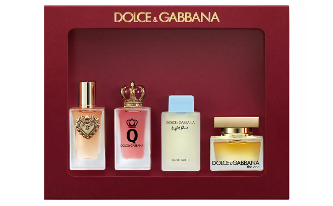 Dolce Gabbana Womens Mini 4 Piece Perfume Set