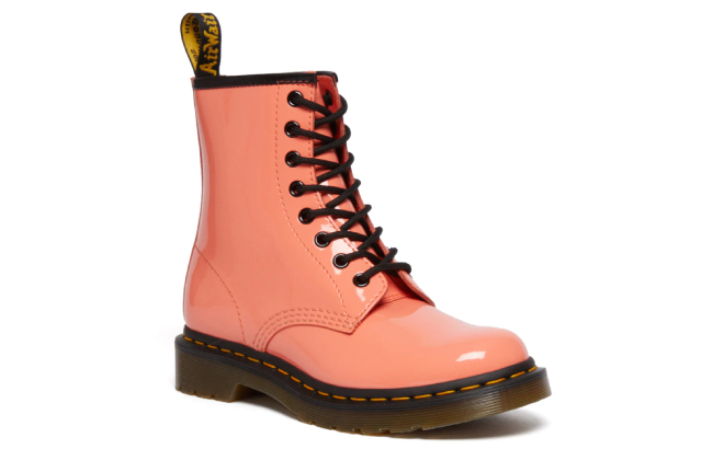 Dr Martens Womens 1460 Boots in Coral Color