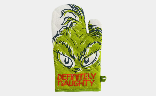 Grinch Oven Mitt