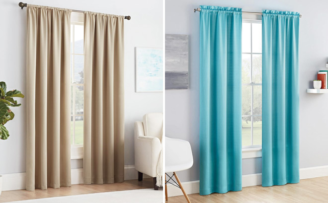 Eclipse Solid Thermapanel Single Window 54 x 54 Blackout Curtain