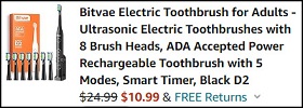 Electric Toothbrush Checkout