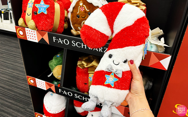 FAO Schwarz Glow Brights Candy Cane Plush