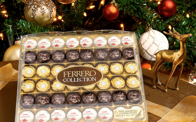 Ferrero Rocher Collection Premium Gourmet Assorted Hazelnut Milk Chocolate Dark Chocolate and Coconut Chocolates