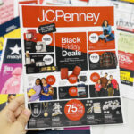 Hand Holding a JcPenney Black Friday 2023 Flyer Ad