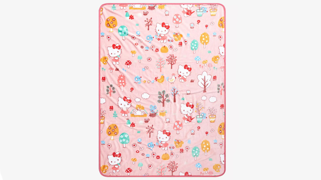 Hello Kitty Forest Friends Throw Blanket