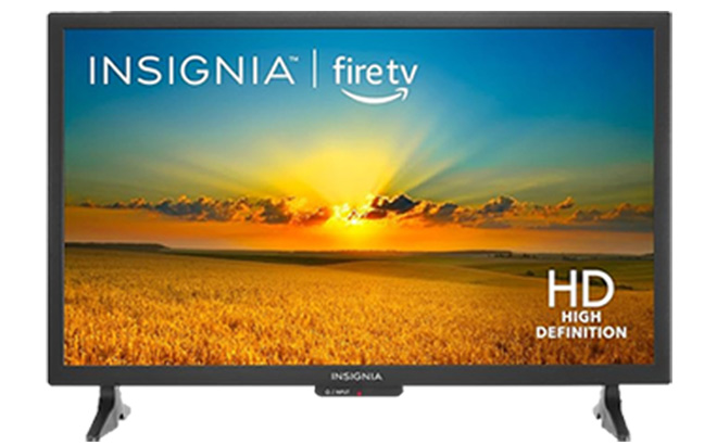 Insignia 24 Inch Smart Fire TV on a White Background