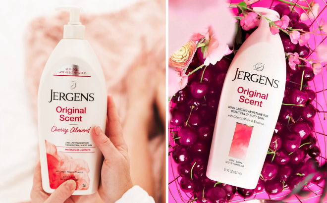 Jergens Original Scent Body Lotion with Cherry Almon Essence