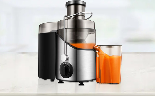 Juicer Extractor Easy Clean, 3 Speeds Control, Stainless Steel BPA Free