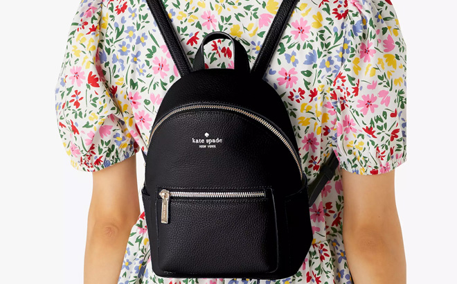 Kate Spade Leila Pebbled Leather Mini Dome Backpack