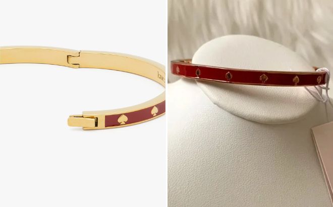 Kate Spade Spot The Spade Hinged Bangle