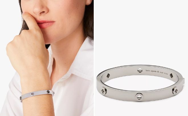 Kate Spade Spot The Spade Studded Bangle