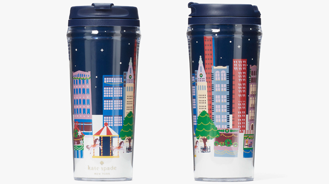 Kate Spade Winter Village Acrylic Thermal Mug