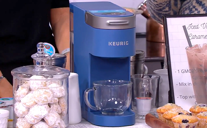 Keurig K-Slim + ICED Single-Serve Coffee Maker, Blue