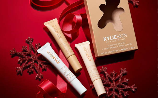 Kylie Cosmetics 3 Piece Holiday Collection Lip Balm Set