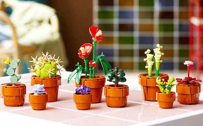 LEGO Botanical Collection Tiny Plants Building Set on a Table