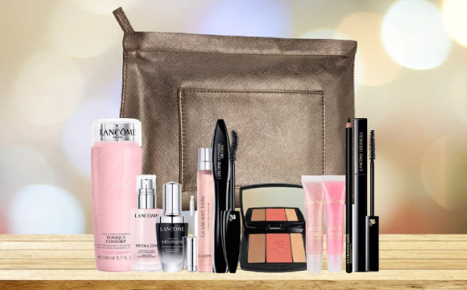 Lancome 10 Piece Beauty Vault Set