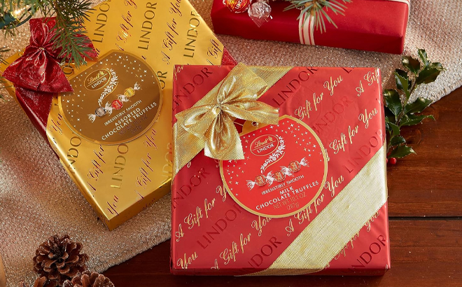 Lindt Holiday Chocolate Candy Truffles Gift Boxes