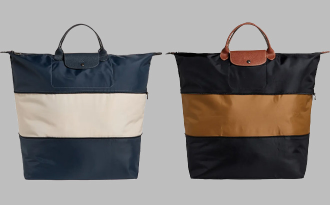 Longchamp Large Le Pliage Canvas Travel Bags