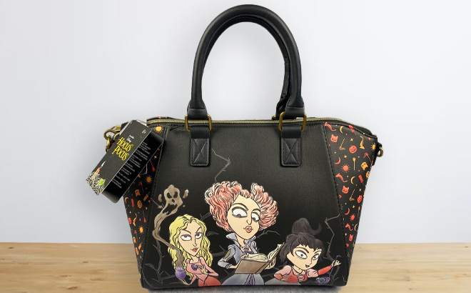 Loungefly Disney Hocus Pocus Sanderson Sisters Illustration Satchel Bag 1