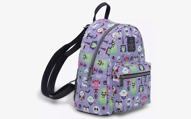 Loungefly The Nightmare Before Christmas Chibi Characters Mini Backpack