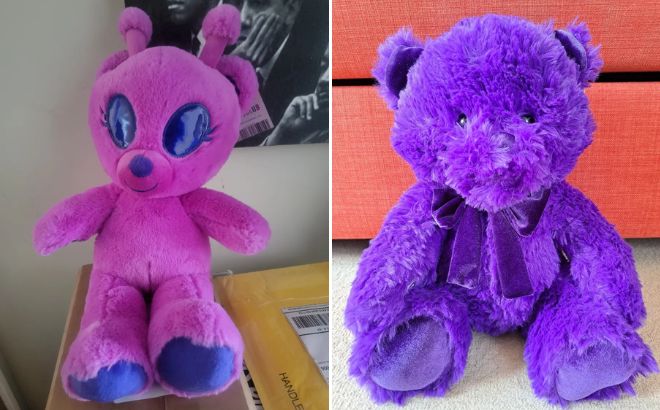 Magenta Bear lien and Purple Gifting Bear