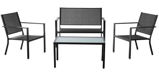 Mainstays Kingston Ridge 4 Piece Outdoor Conversation Set