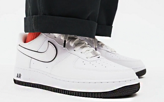 Man is Wearing Nike Air Force 1 07 Mens Shoes