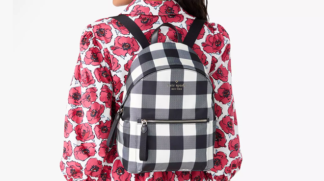 Model Wearing Kate Spade Chelsea Medium Backpack