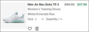 Nike Air Max Bella Womens Shoes at Checkout