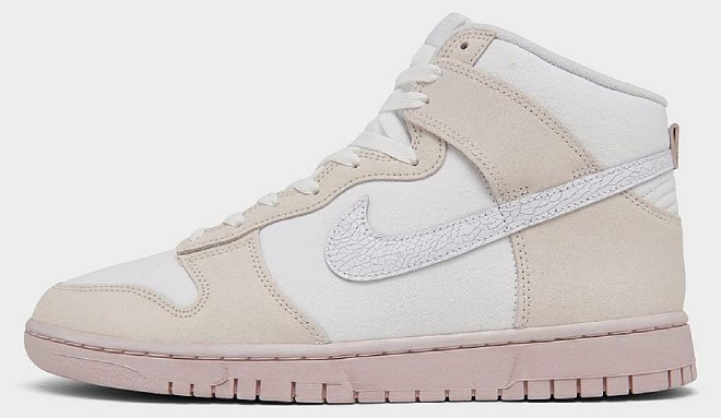 Nike Dunk High Retro Cracked Leather Shoes