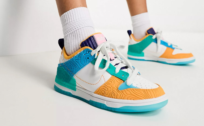 Nike Dunk Low Distrupt 2 Sneakers in Multi Color