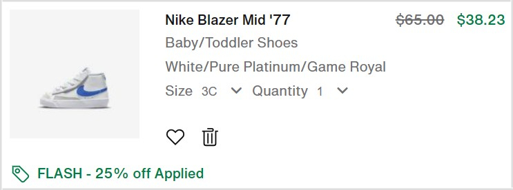 Nike Toddler Shoes Checkout