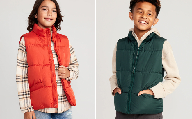 Old Navy Boys Frost Free Puffer Vest