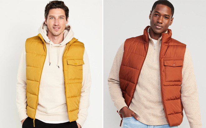 Old navy mens hot sale puffer vests