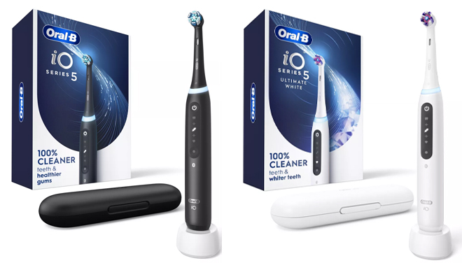 Oral B iO Series 5 Electric Toothbrushes with Brush Head in Two Colors