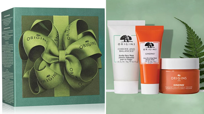 Origins 3 Piece Gifts To Treat Mini Cleanser Mask Moisturizer Set