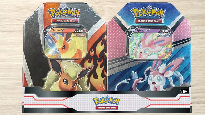 Pokemon Trading Card Game Flareon Syleveon Tin Bundle at Target