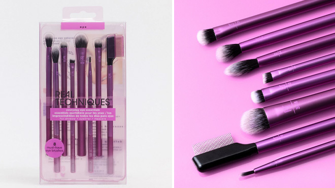 Real Techniques 8 Piece Makeup Brush Kit and Brushes