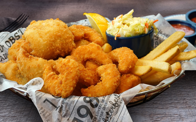 Red Lobster Shrimps and Chips Meal