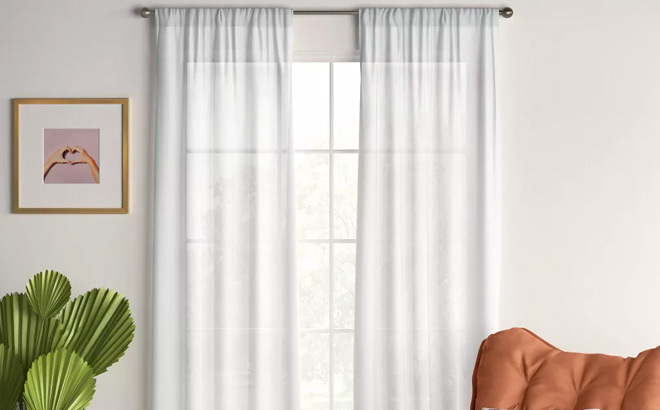 Room Essentials Sheer Window Curtain Panels