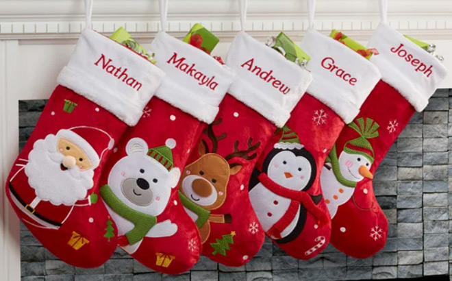 Santa Claus Lane Personalized Christmas Stockings