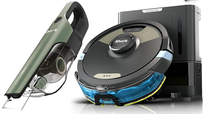 Shark Robot Vacuum and Handheld Vacuum Bundle